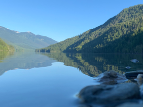 Photo over Shuswap lake.