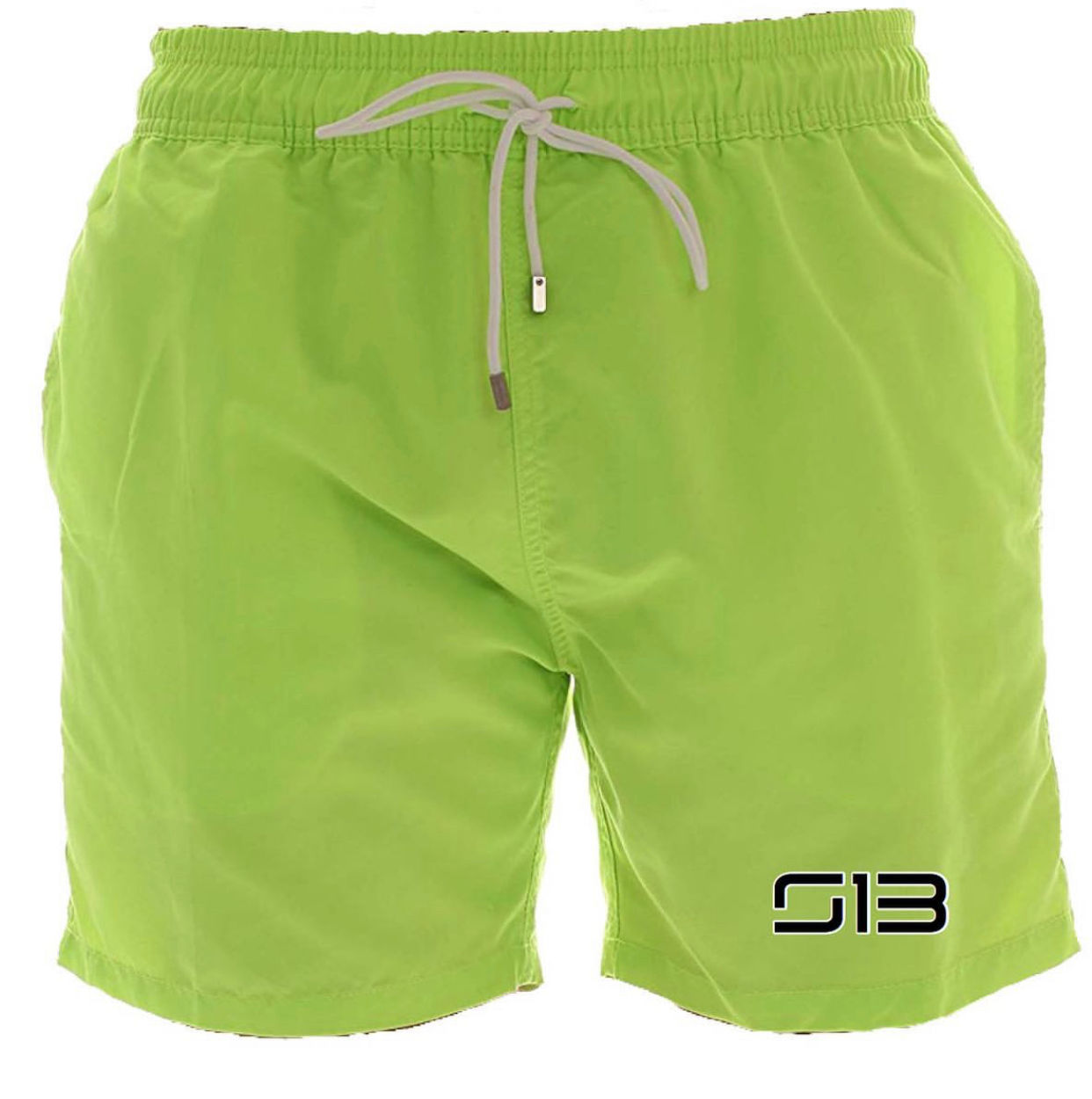 S13 Swimming Trunks (Lime, Black, White)