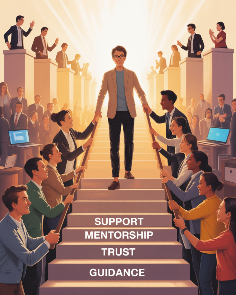 Behind every success story is someone who believed first. 🤝 Mentor. Guide. Trust. #EmpowerTheNextGen
