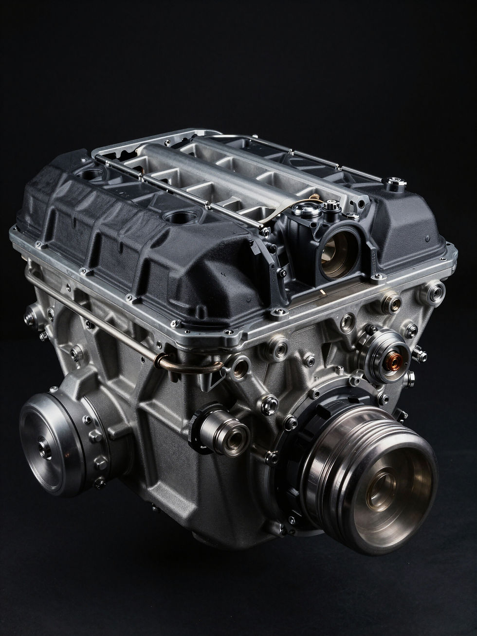 Industrial Engine and Gearbox Assembly