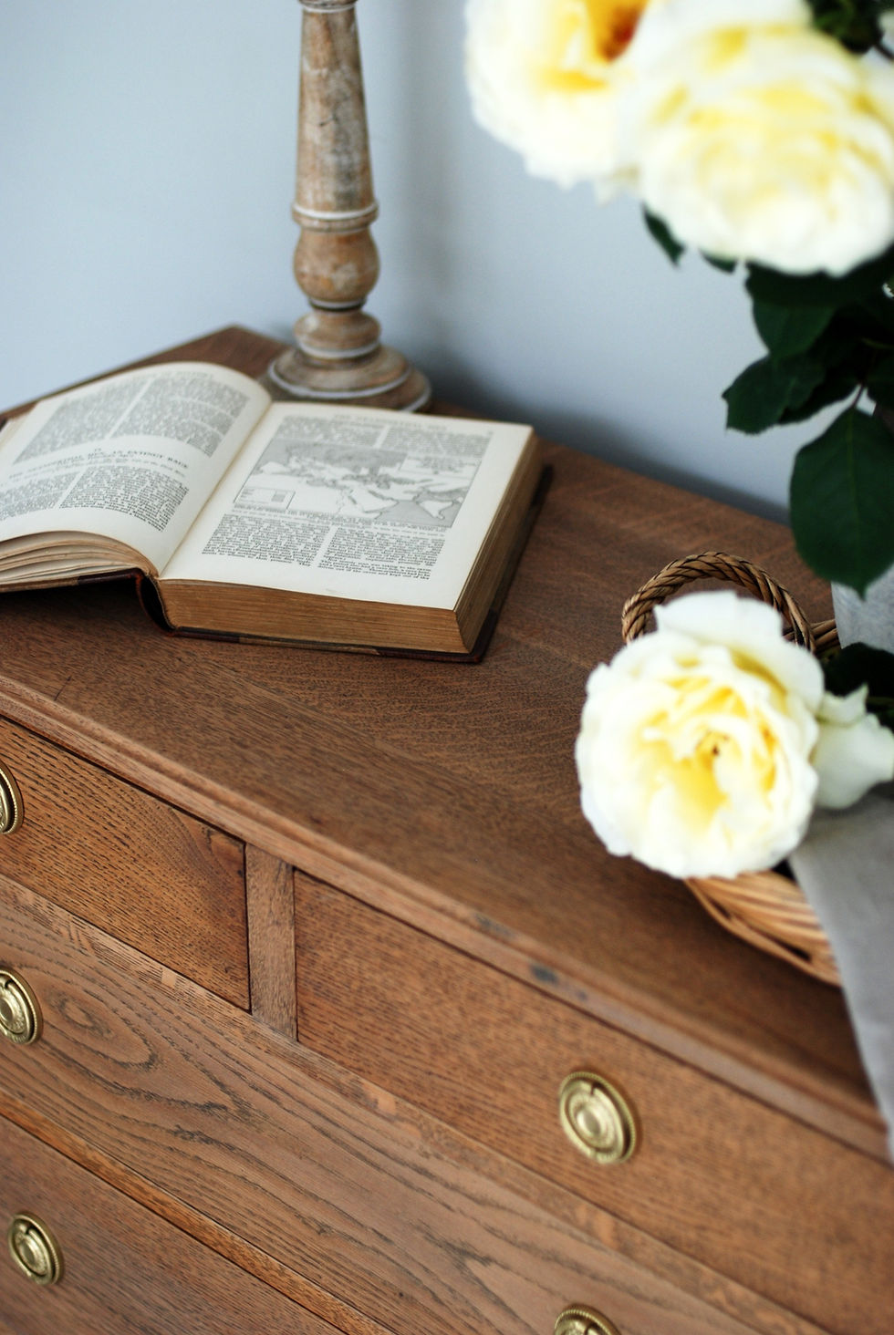 Thumbnail: Four Drawer Edwardian Raw Oak Chest of Drawers