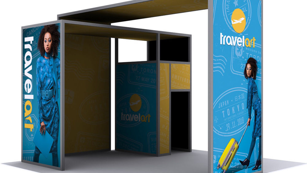 Modular trade show fabric booth | Erie, PA