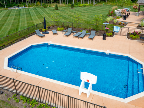 Popured concrete pool deck construction Edinboro, PA