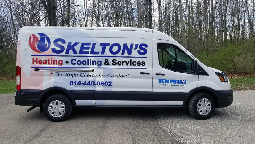 Custom Ford Transit van wrap fleet | Erie, PA