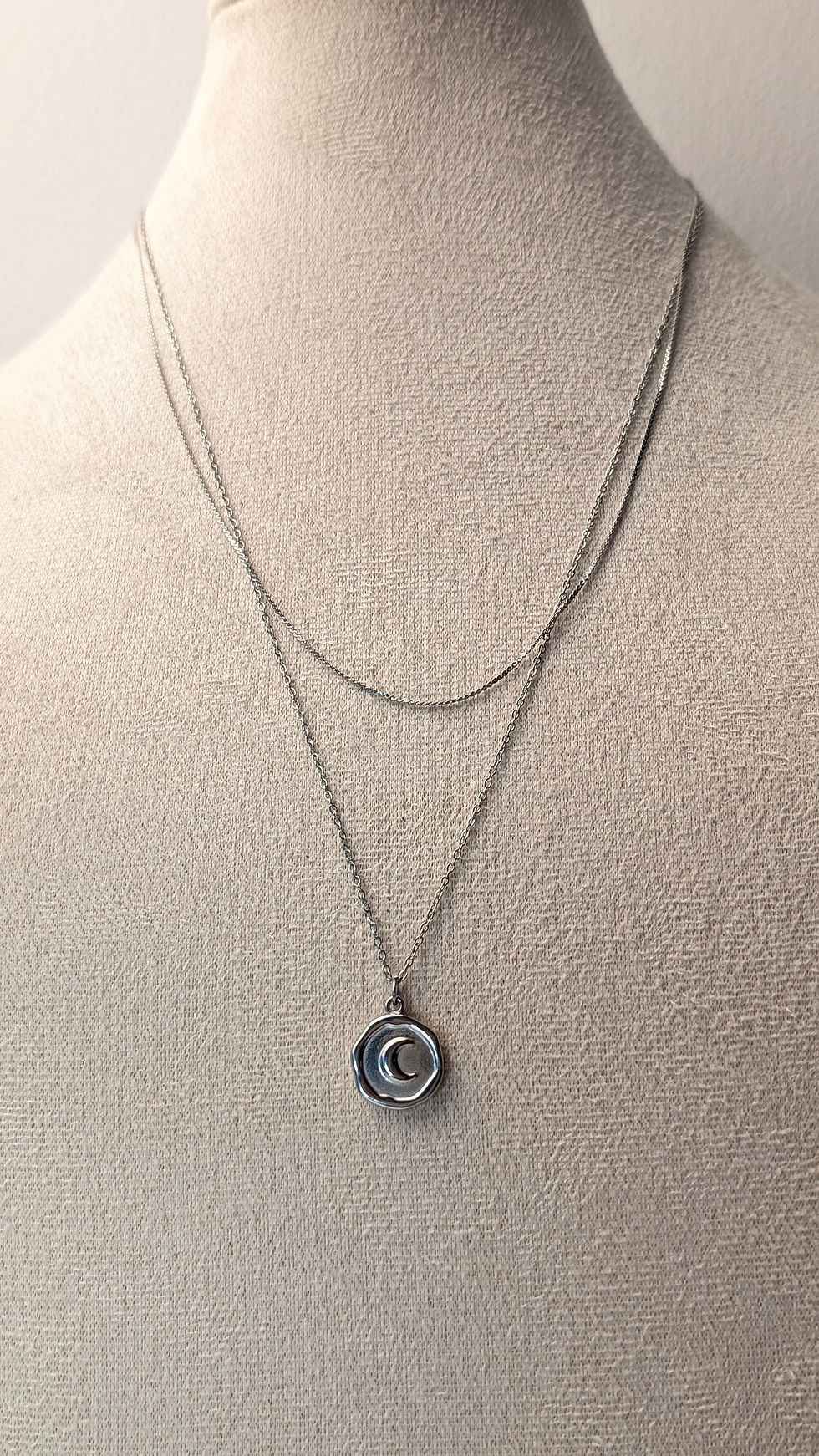 Miniature : Collier double "Lune"