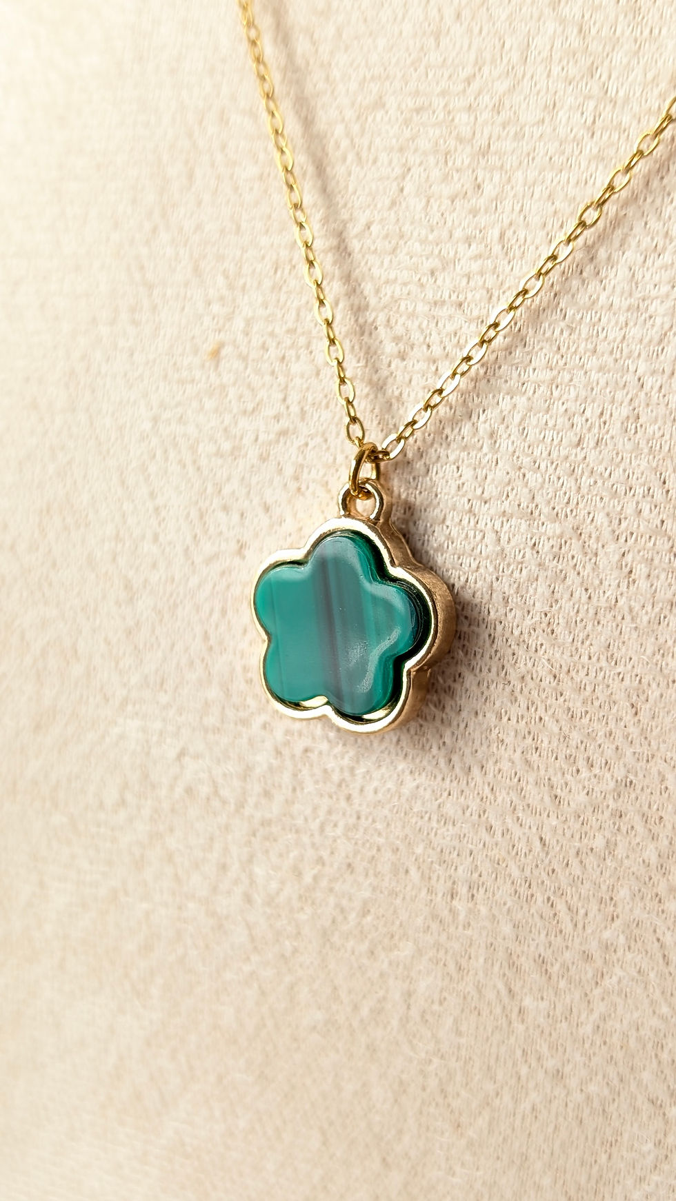 Miniature : Collier "Fleur Verte"