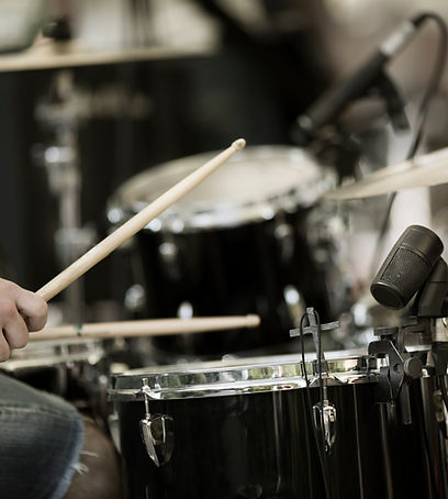 Drummer Playing Drums
