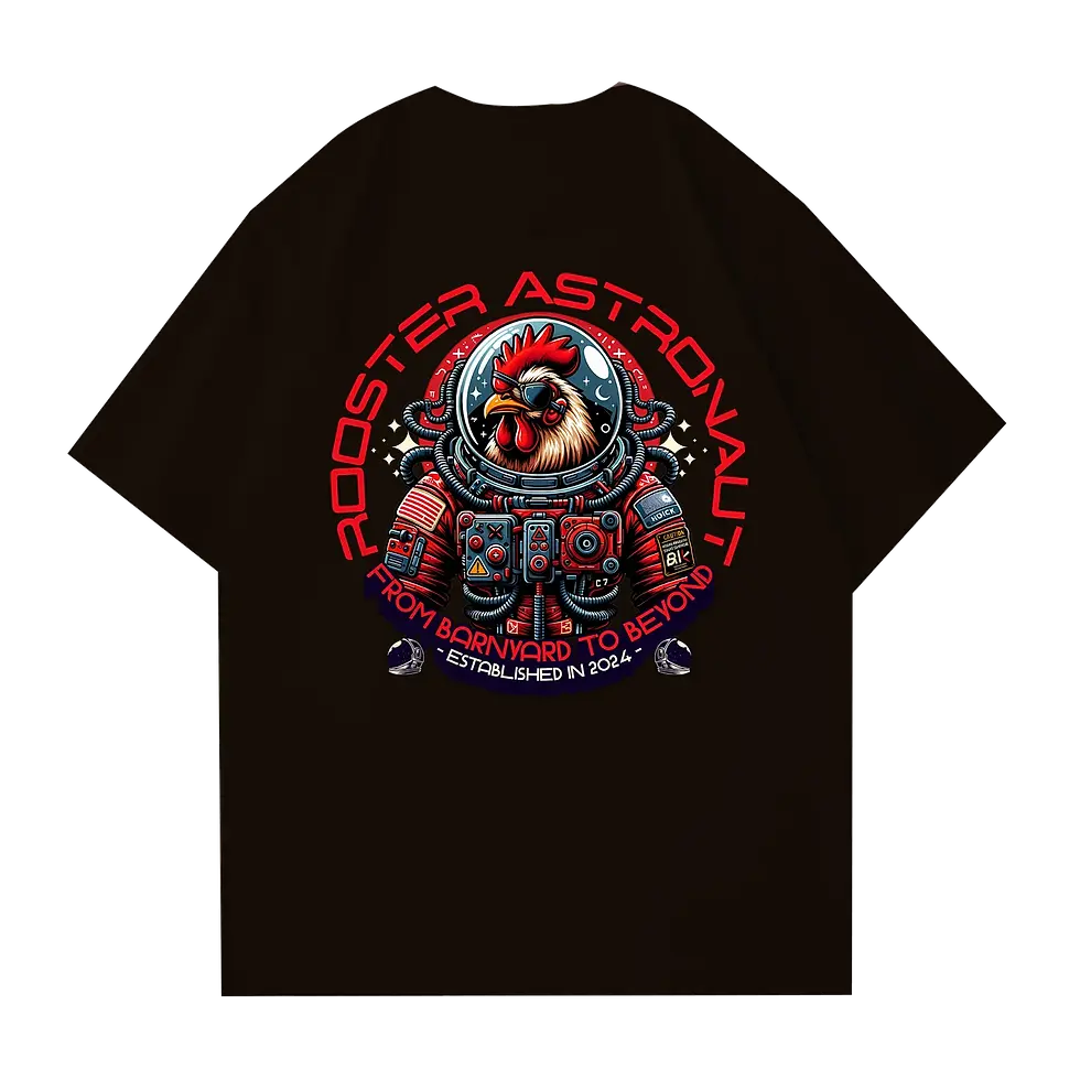 Hình thu nhỏ: AVT033M ROOSTER ASTRONAUT Tshirt