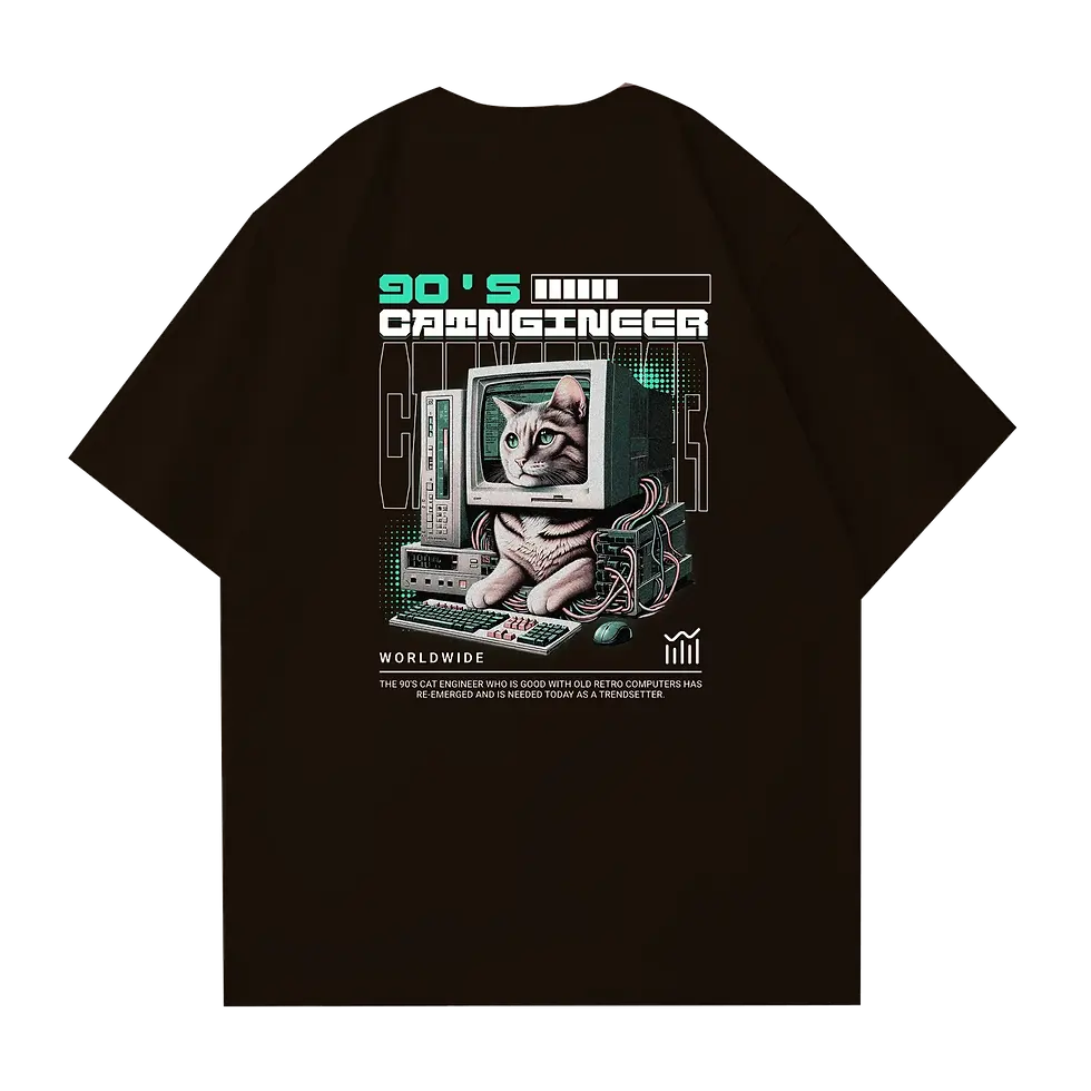 Hình thu nhỏ: CT013M 90'S CAINGINEER Tshirt