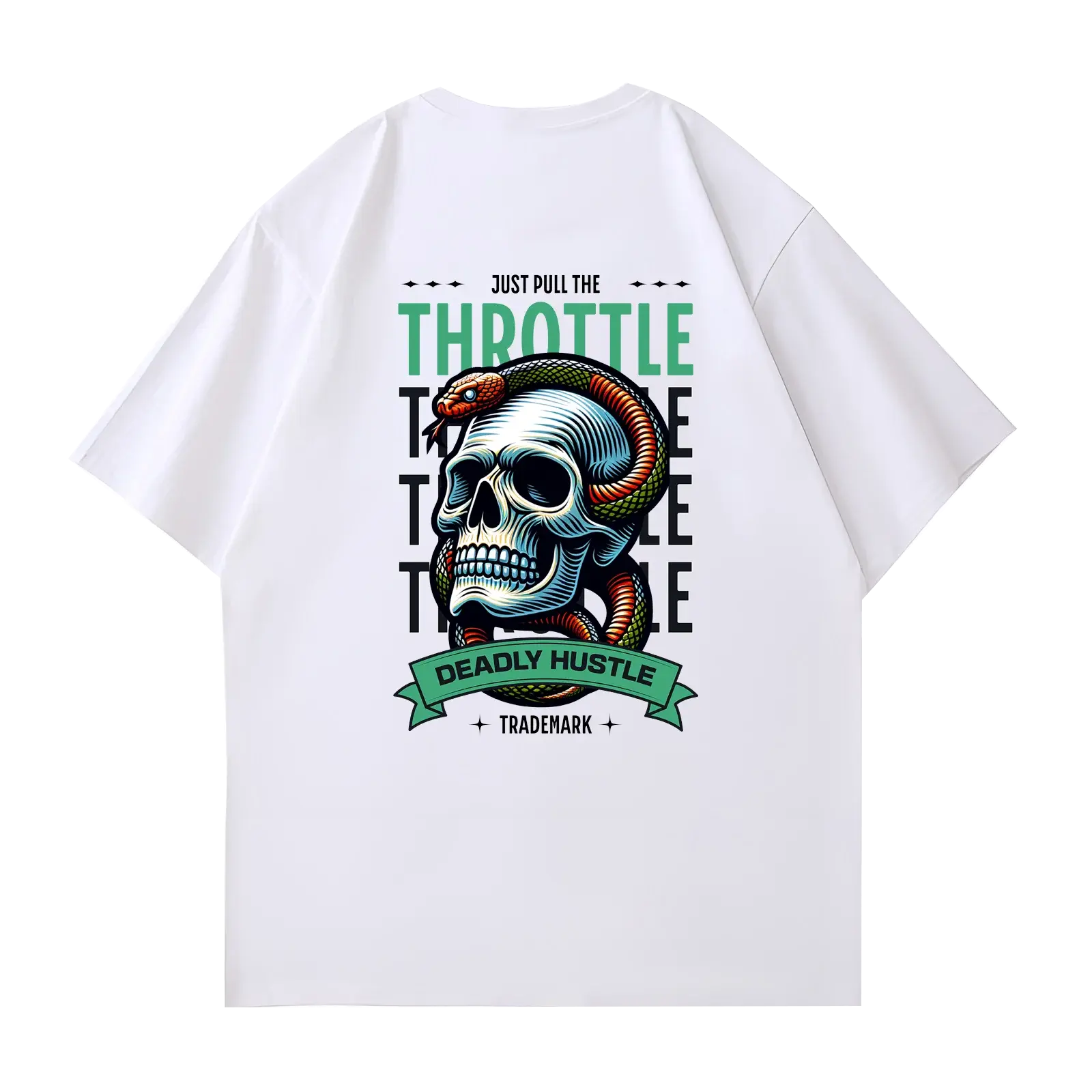 AVT036M THROTTLE DEADLY HUSTLE Tshirt