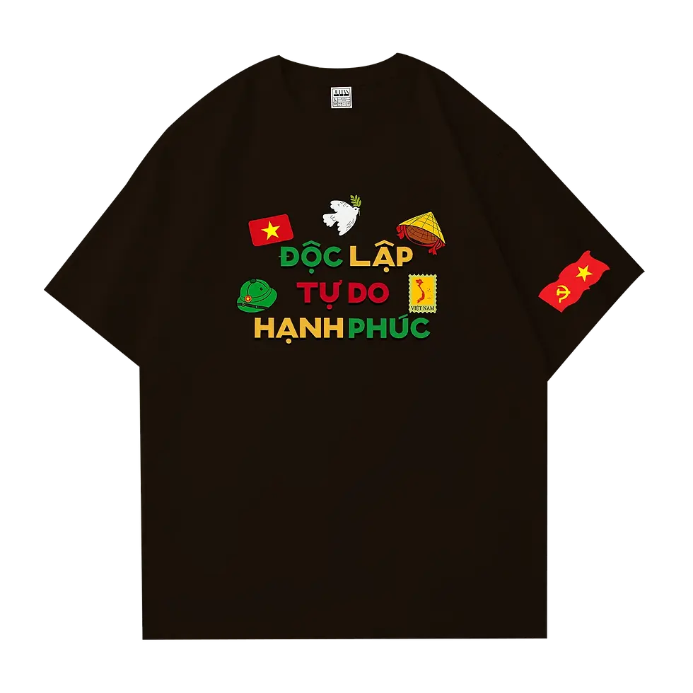 Hình thu nhỏ: VN007M Việt Nam tem, mũ cối Tshirt