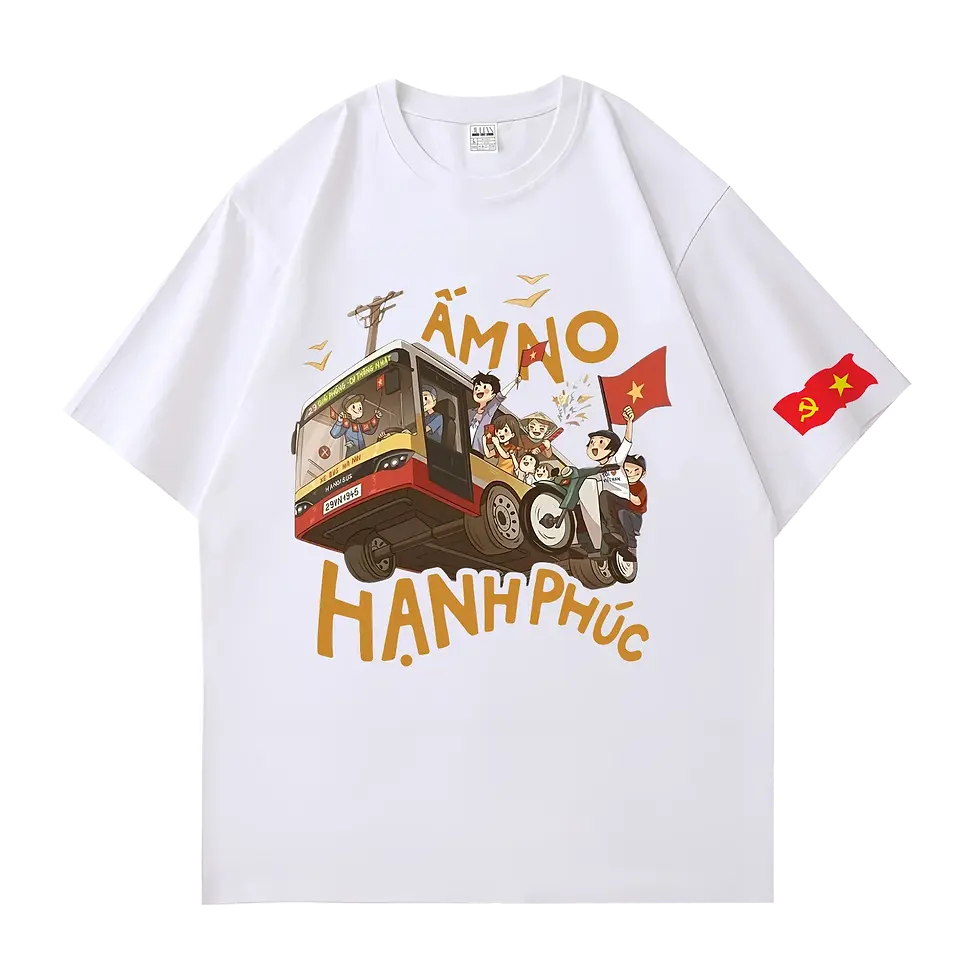 VN002M Việt Nam ẤM NO HẠNH PHÚC Tshirt