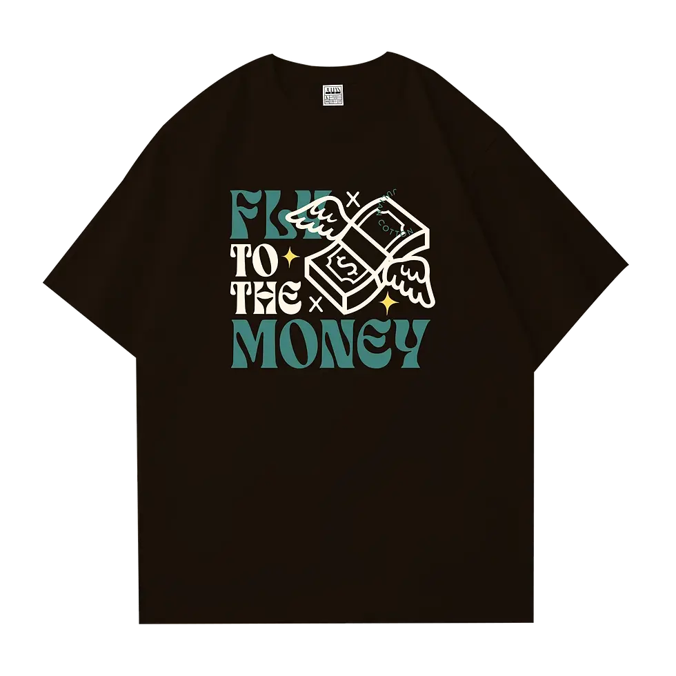 Hình thu nhỏ: HP011M FLY TO THE MONEY Tshirt