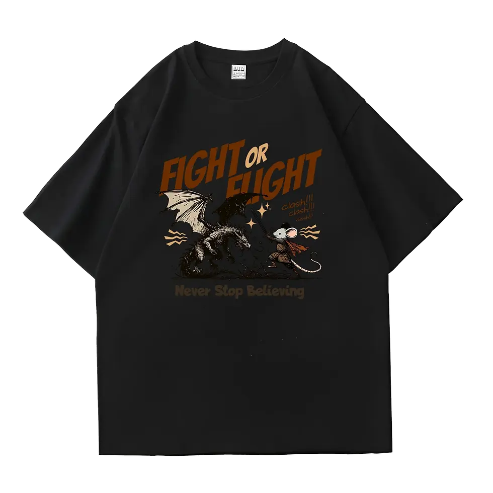 Hình thu nhỏ: AVT018M FIGHT OR FLIGHT Tshirt