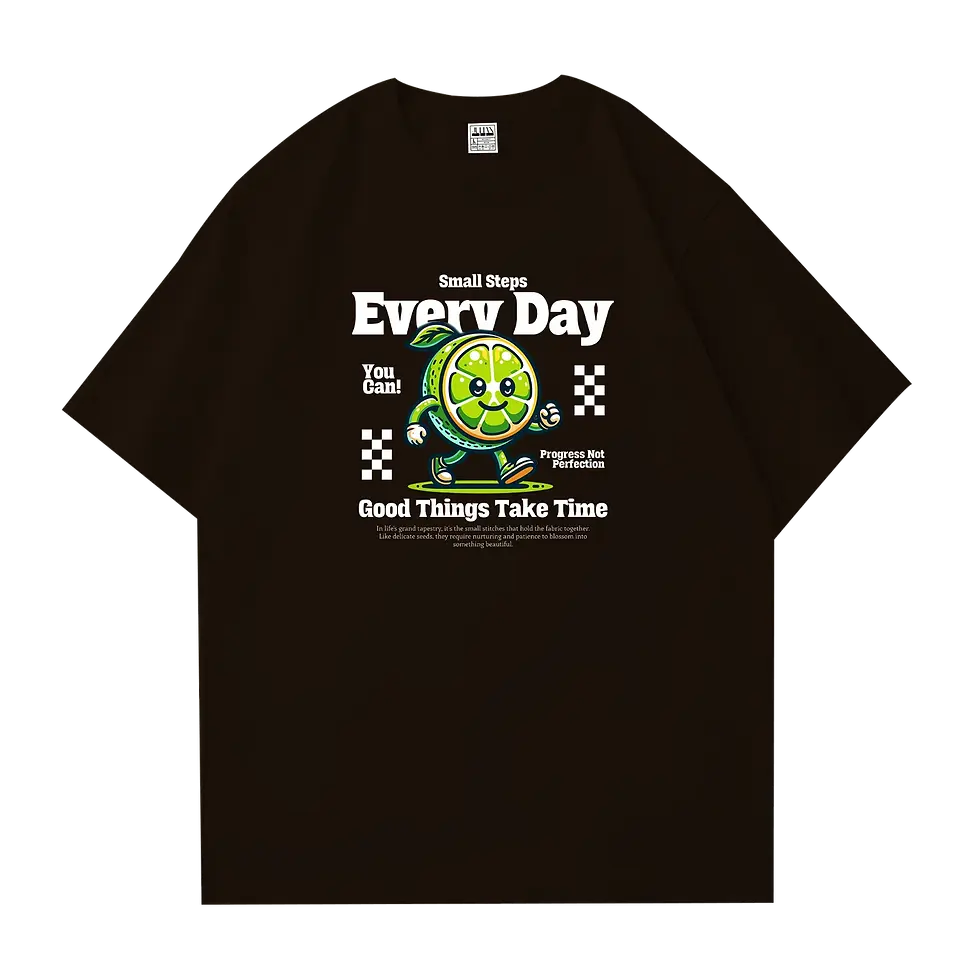 Hình thu nhỏ: HP032M Small Steps Every Day Tshirt