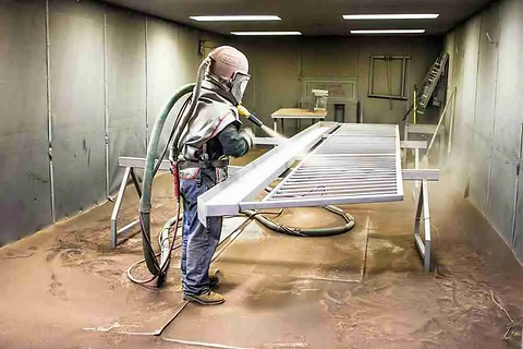 Sandblasting Railing Pipe Railings - Commerical | Industrial | Residential