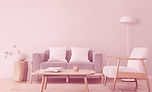 Sala minimalista e aconchegante