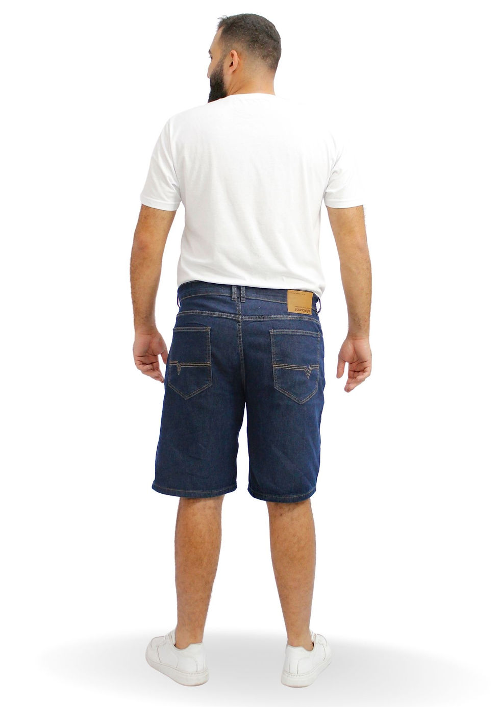 Miniatura: Bermuda Jeans Masculina Comfy Plus Size