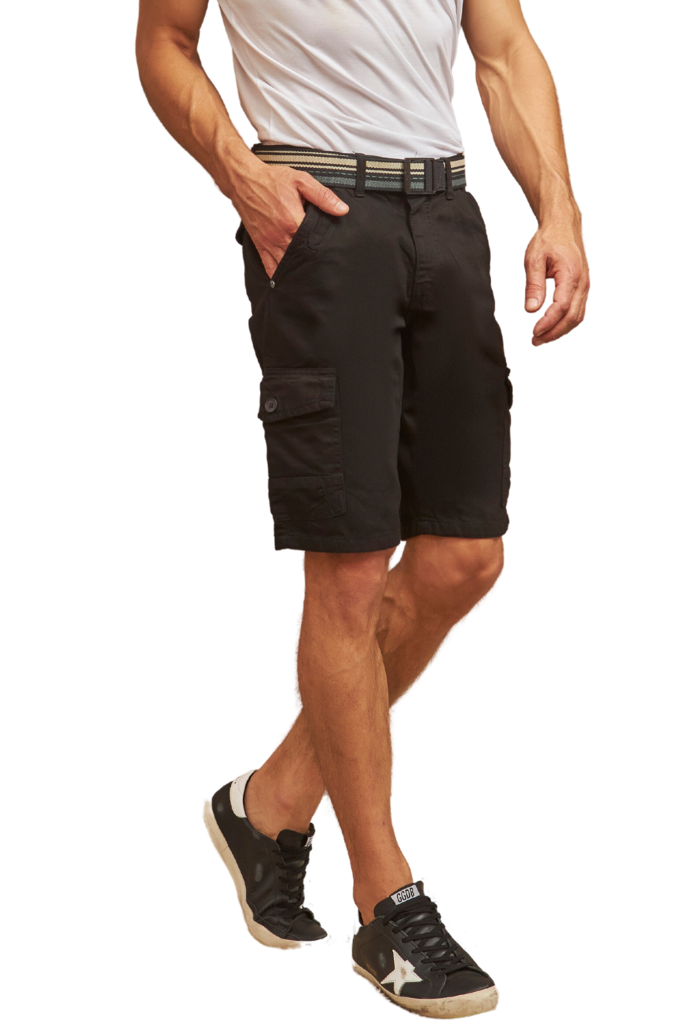 Bermuda Cargo Masculina Preta