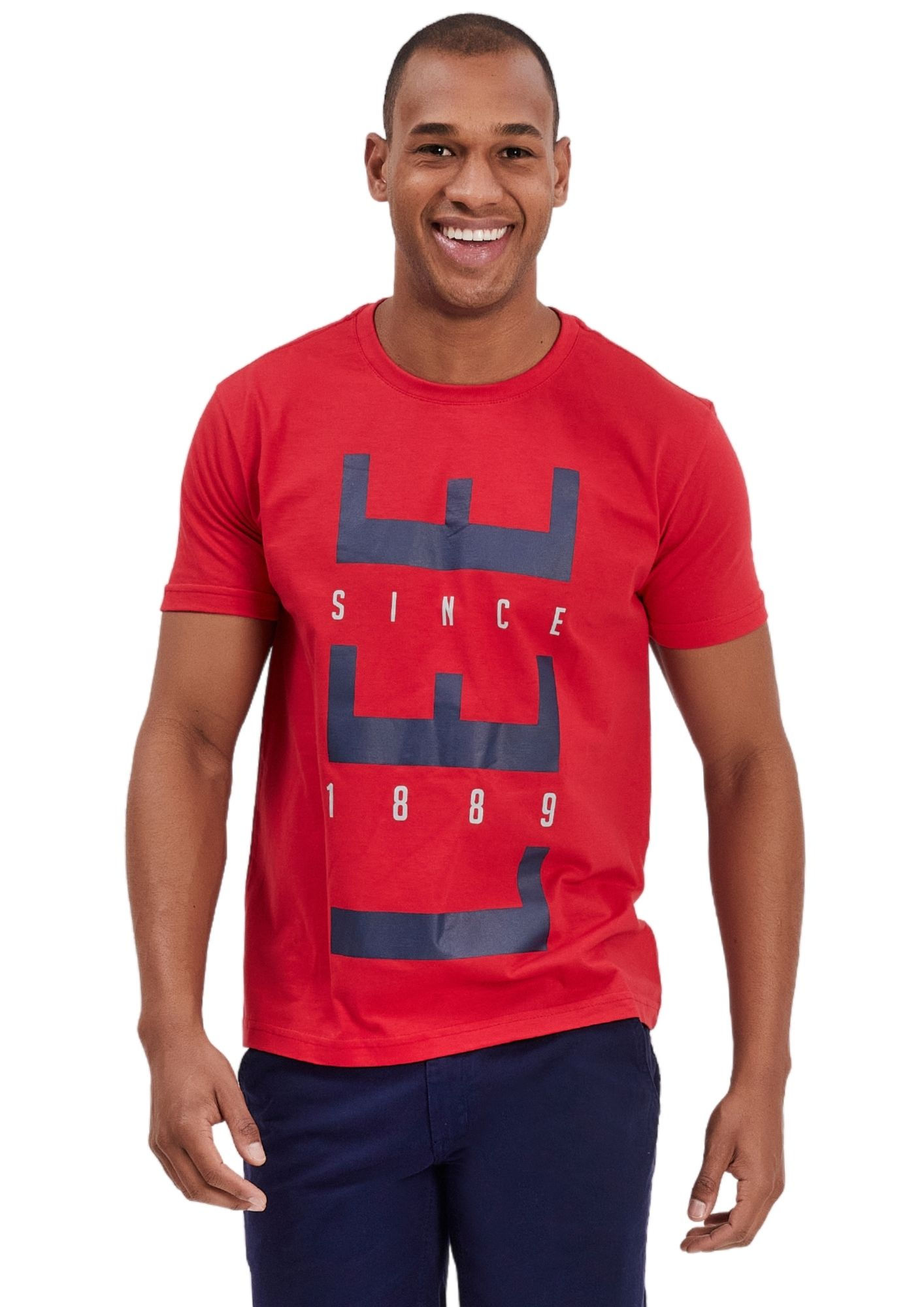Camiseta De Malha Since 1889 Red