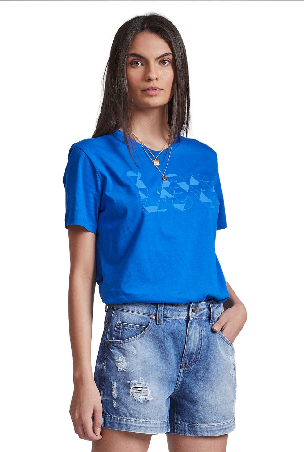 Camiseta Lee Geométrico Azul