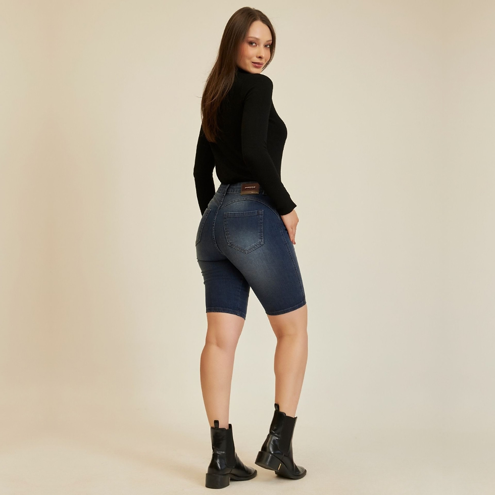 Miniatura: BERMUDA JEANS CICLISTA PREMIER