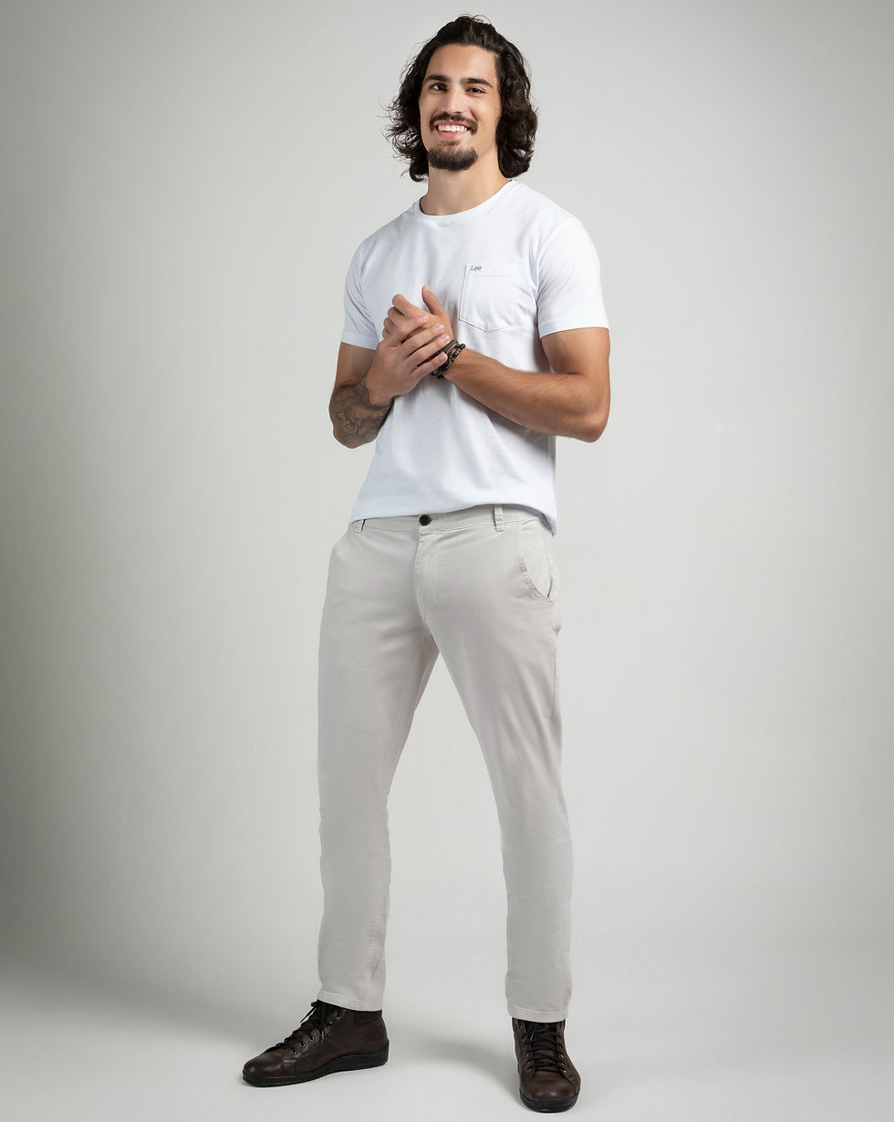 Miniatura: Calça jeans slim chino OFF White