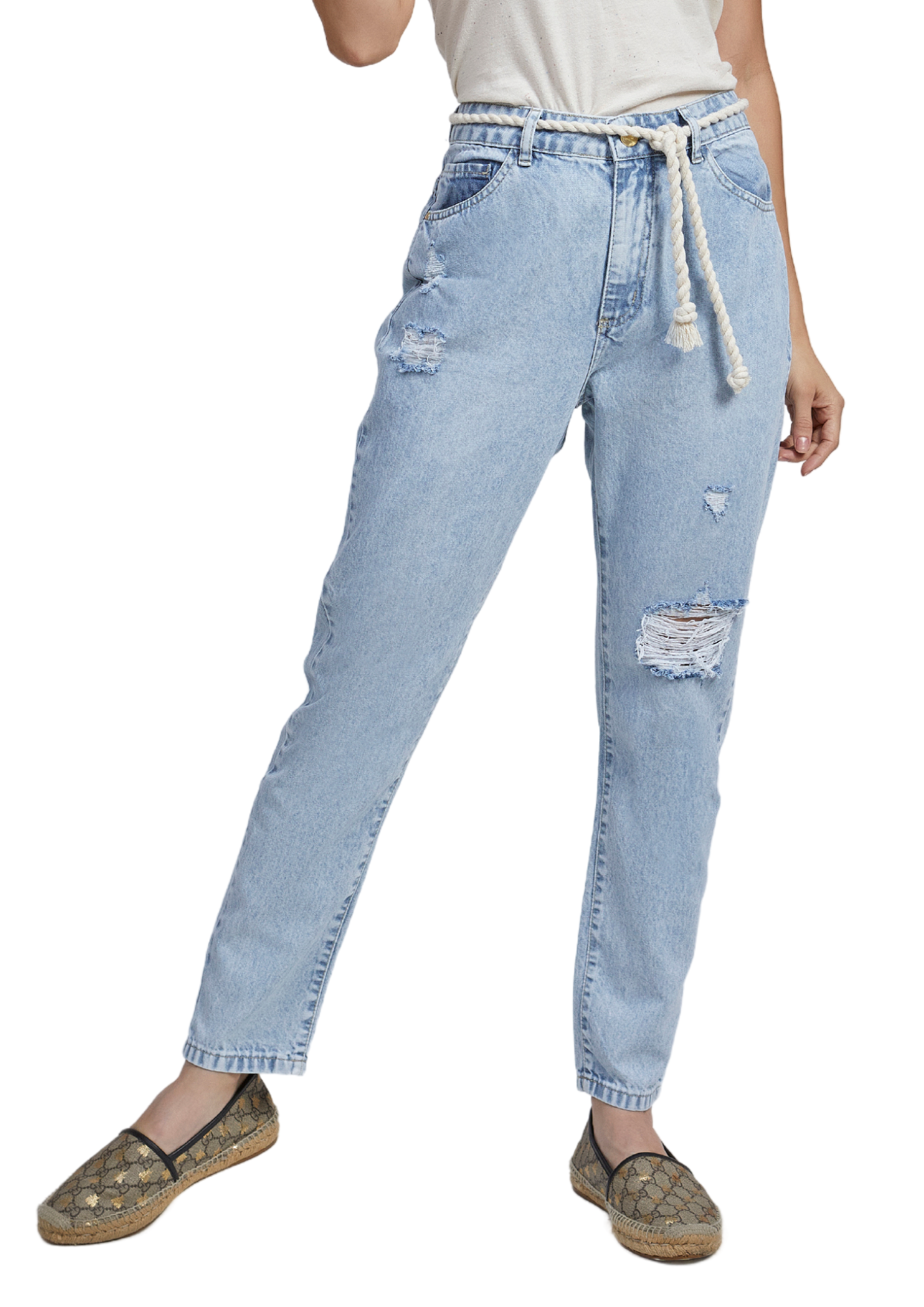 Calça Jeans Feminina Boyfriend Dirty