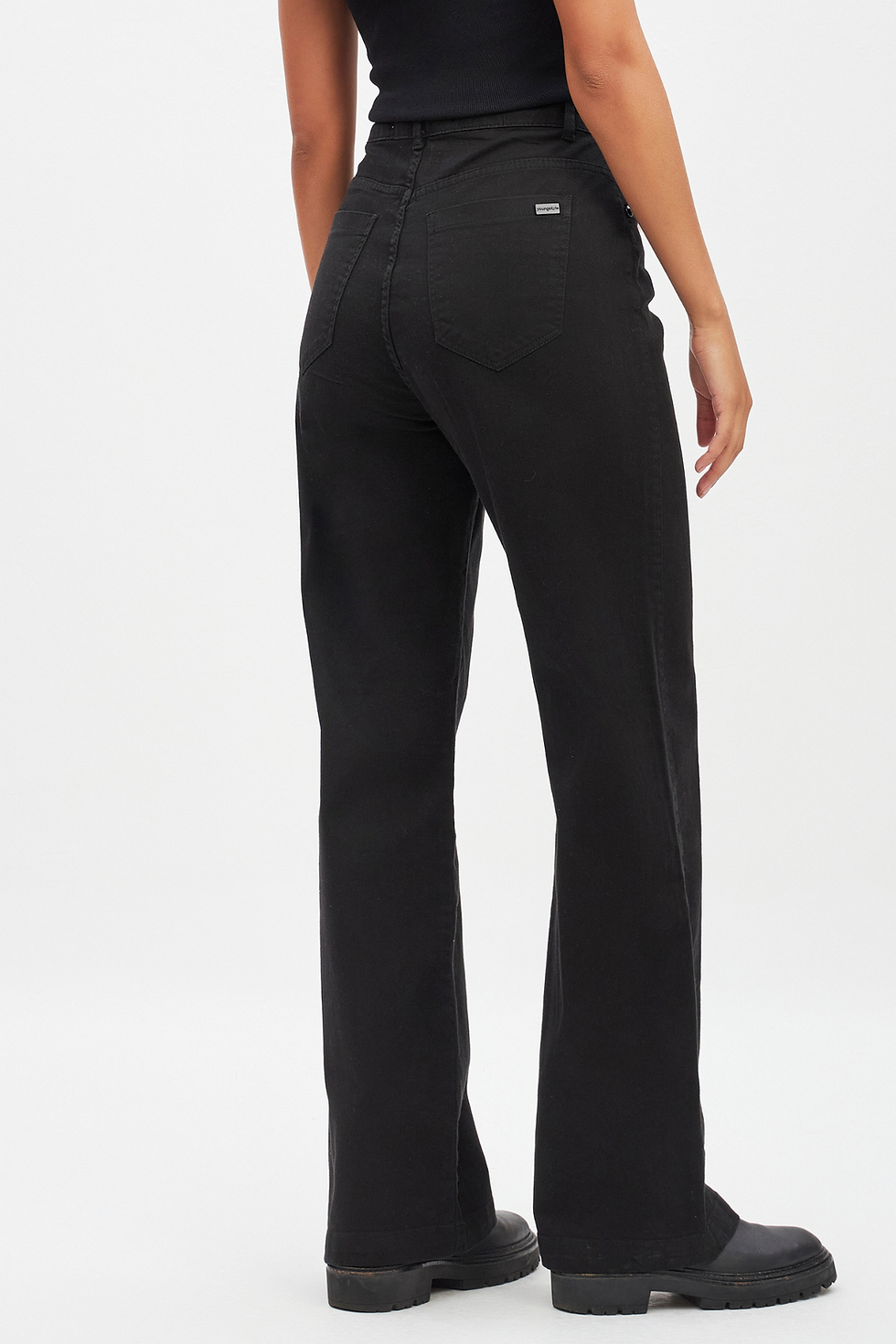 Miniatura: Calça Jeans Feminina Wide Leg Black