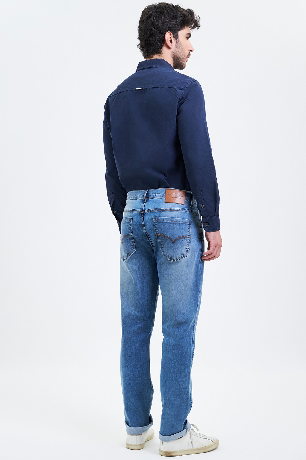 Miniatura: Calça Jeans Masculina Semi Skinny