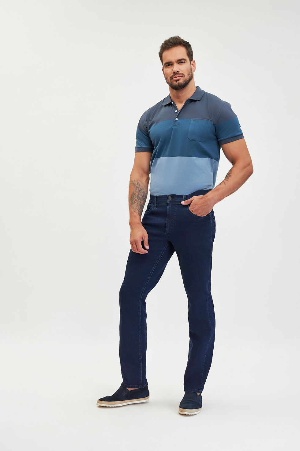 Miniatura: Calça Jeans Masculina Reta