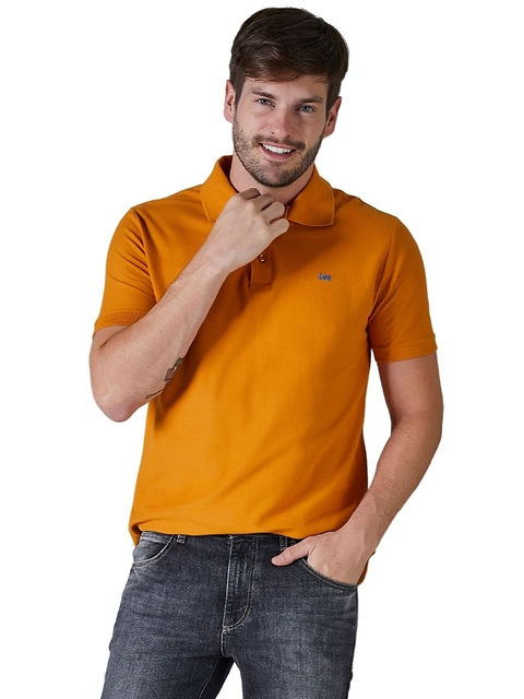 Camisa Polo Lee Orange | LEE BRASIL