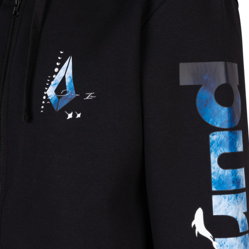 Black PF Zip Hoodie | Purified