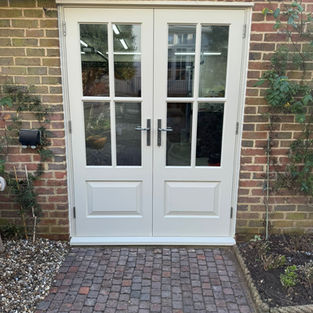 timber french doors Cheltenham. Fitted in Montpellier