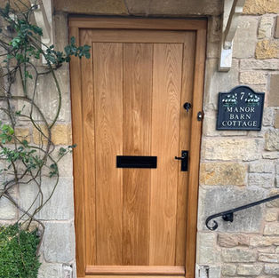 Oak Front Door Fitted Near Cheltenham
