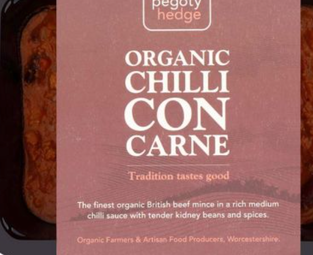 Pegoty Hedge - Organic Chilli Con Carne 320g (£/each)