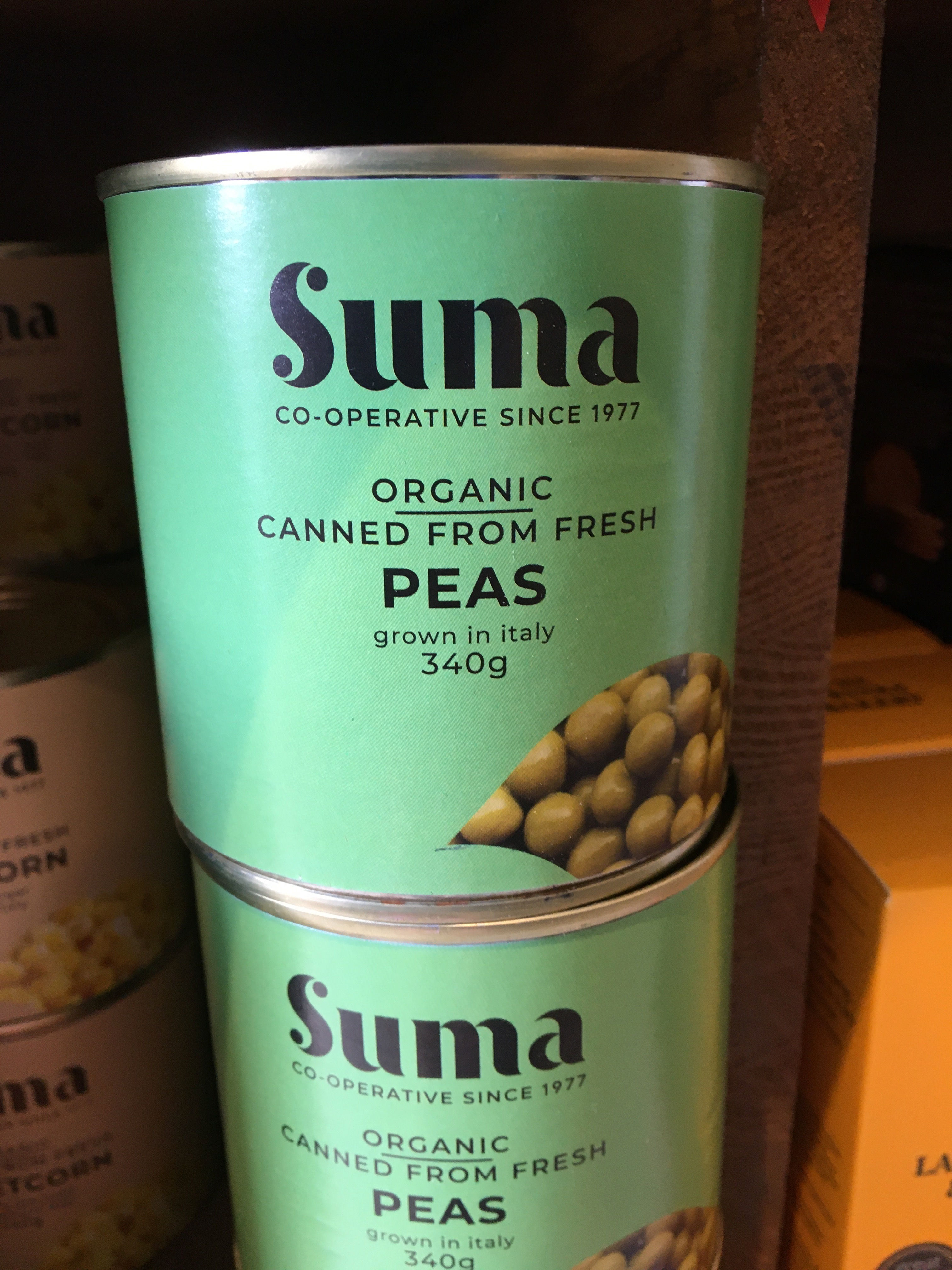 Suma - Organic Peas 340g (£/each)