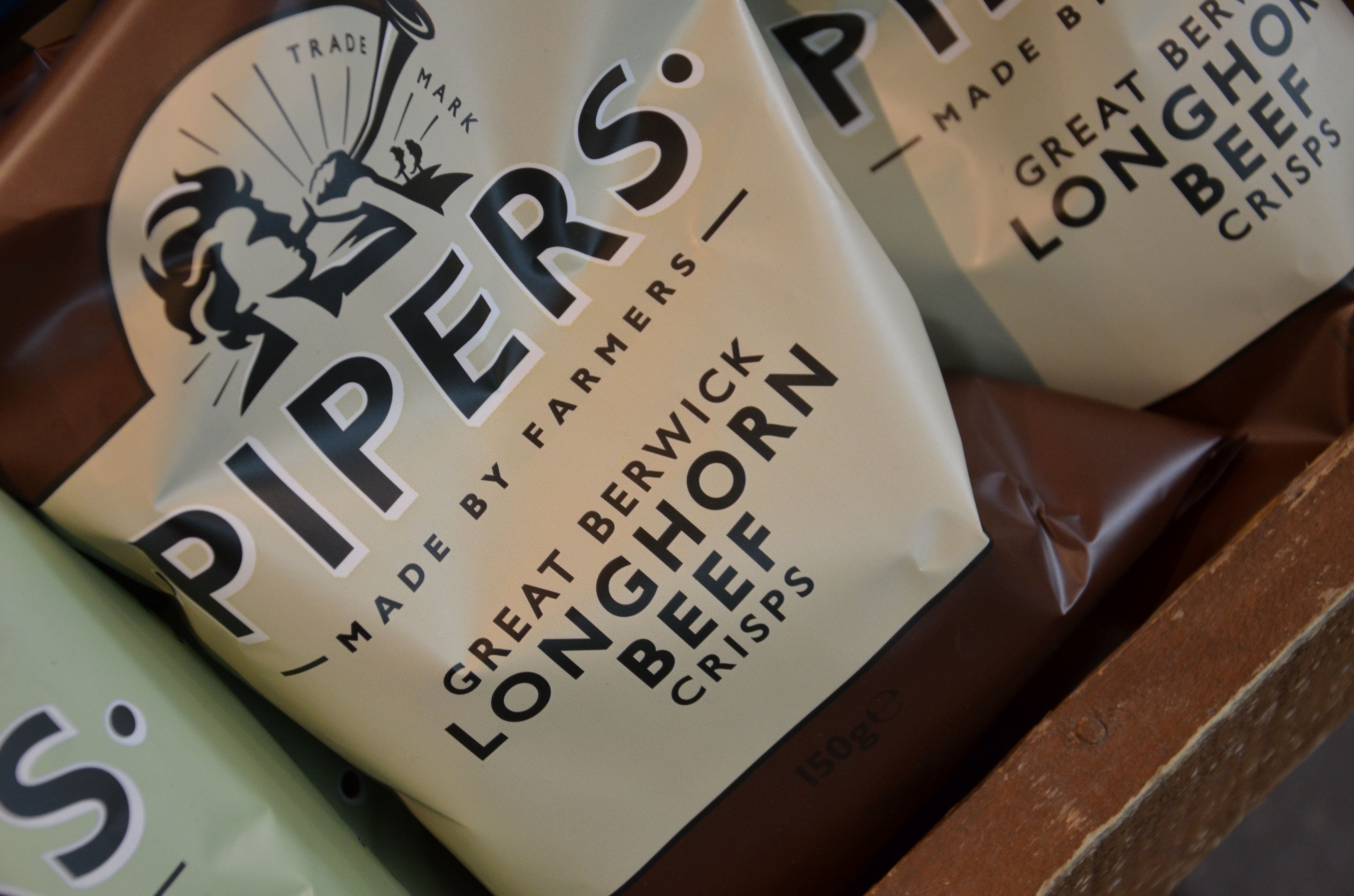 Pipers Crisps - Great Berwick Longhorn Beef 150g (£/each)