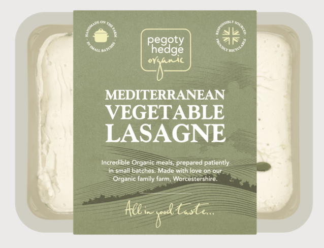 Pegoty Hedge - Organic Mediterranean Vegetable Lasagne 400g (£/each)