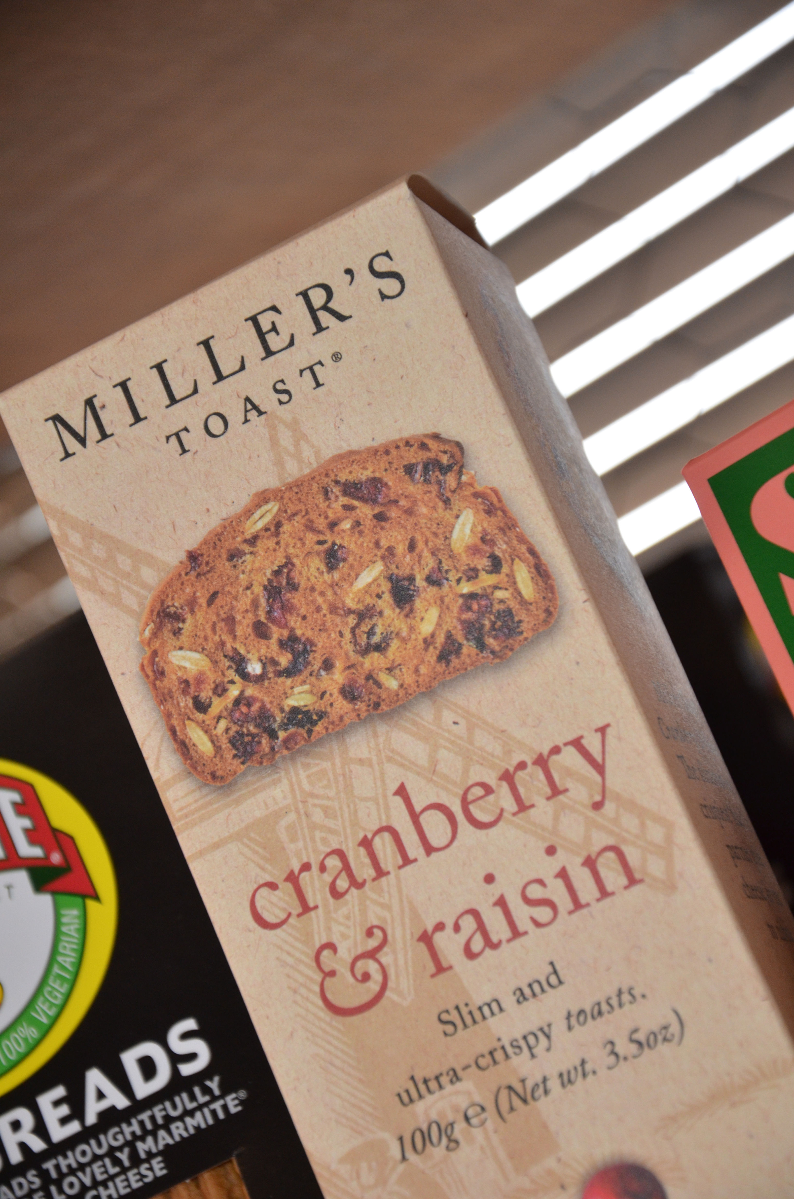 Miller's Toast - Cranberry & Raisin 100g (£/each)