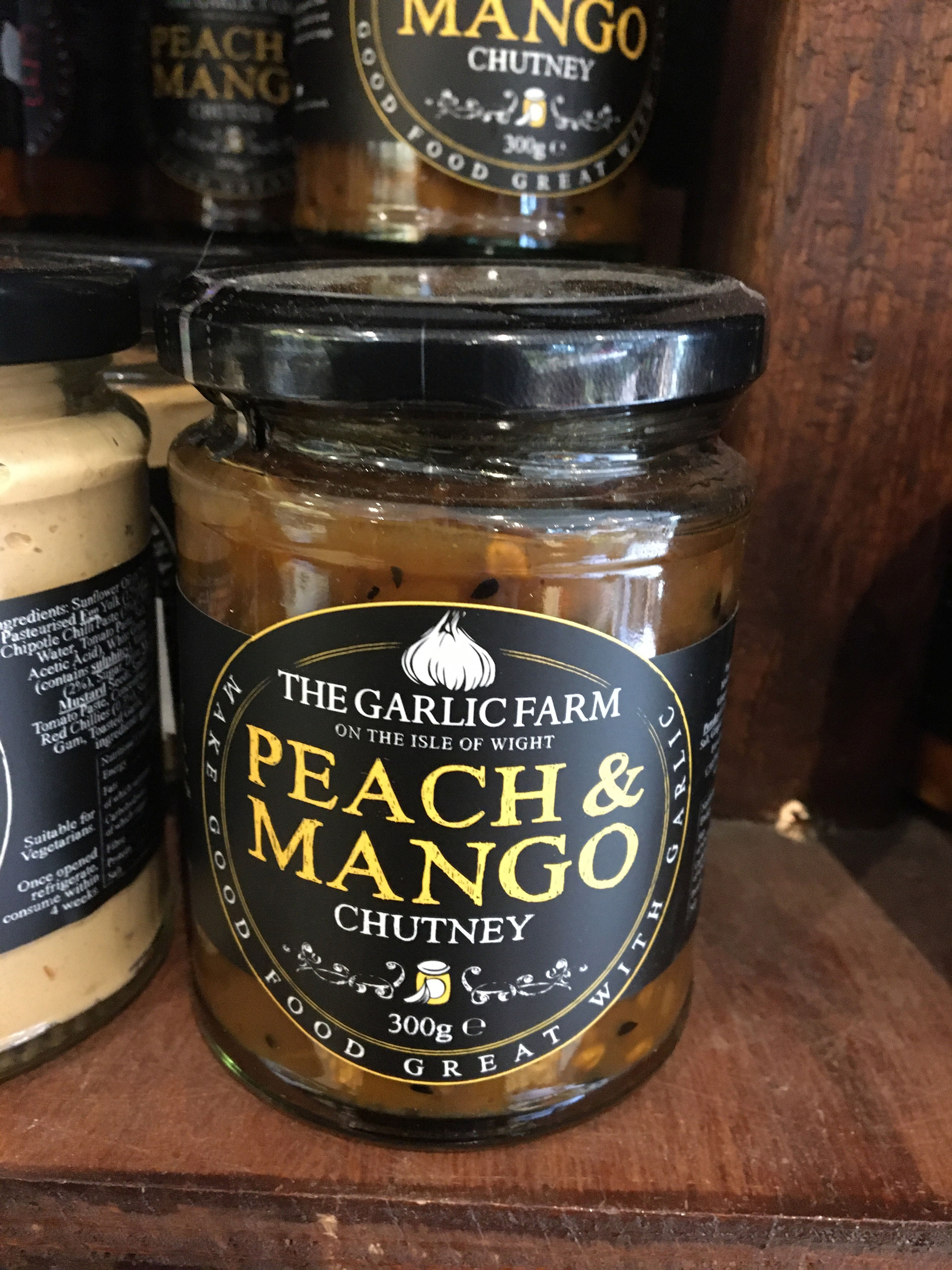 The Garlic Farm - Peach & Mango Chutney 300g (£/each)