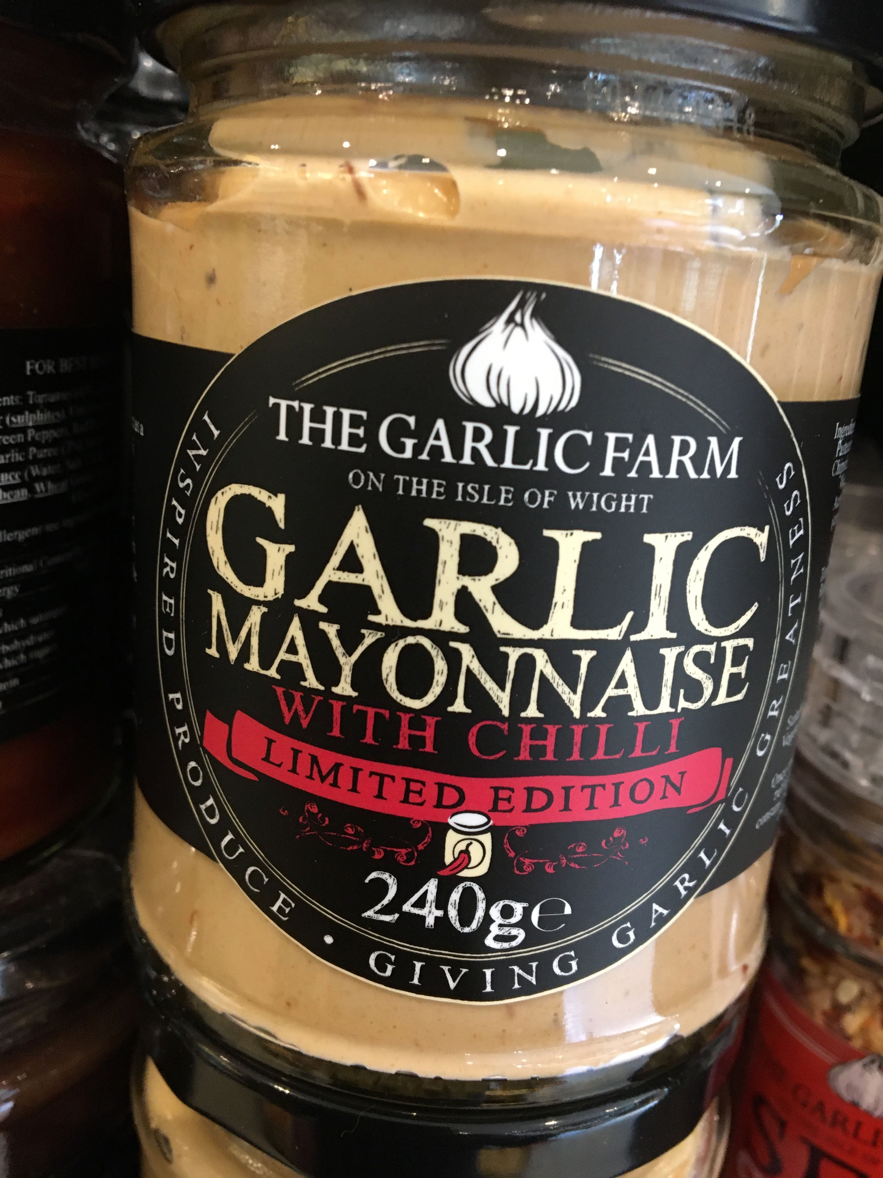 The Garlic Farm - Garlic & Chilli Mayonnaise 240g (£/each)