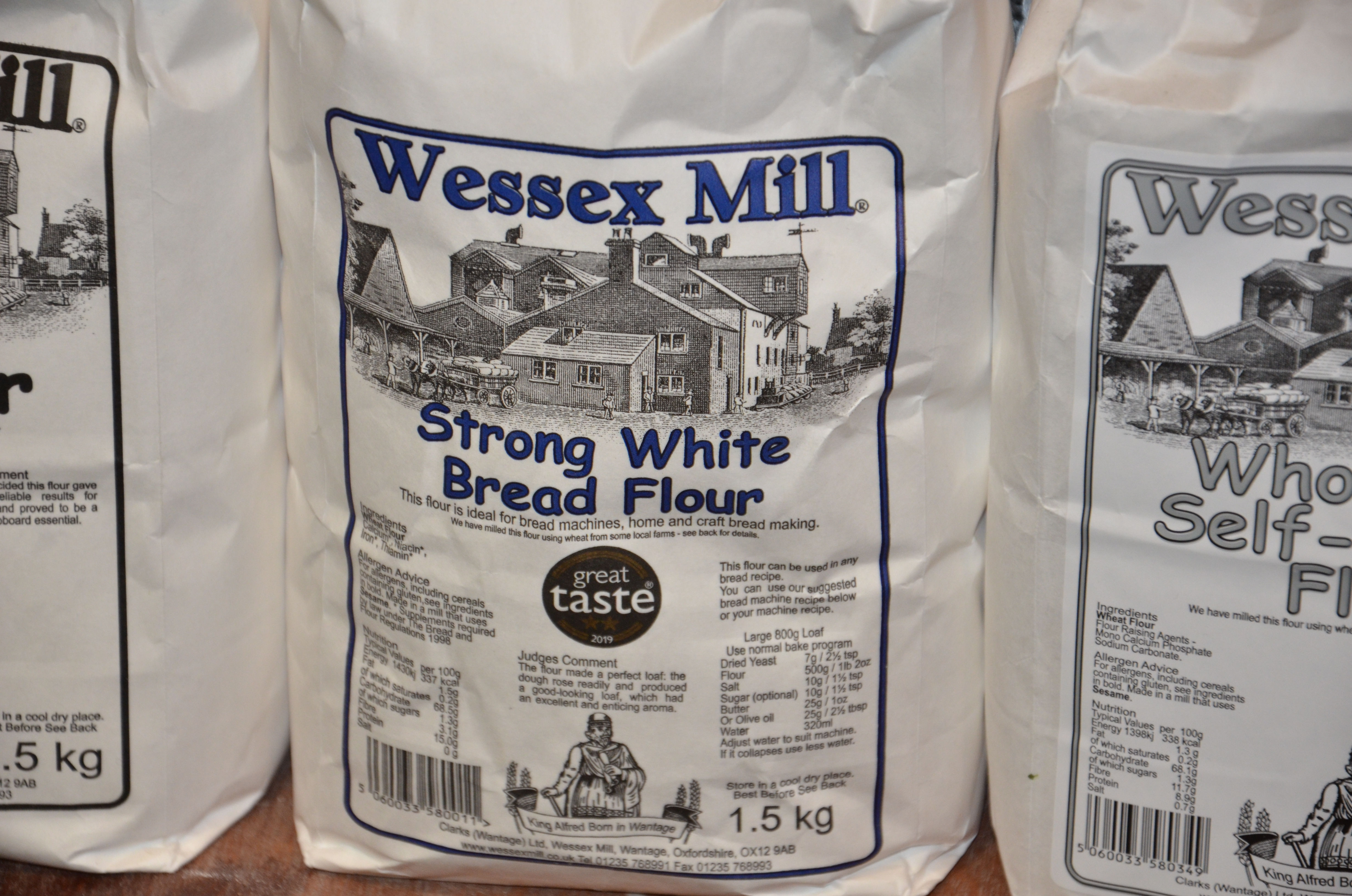Wessex Mill - Strong White Bread Flour 1.5kg (£/each)