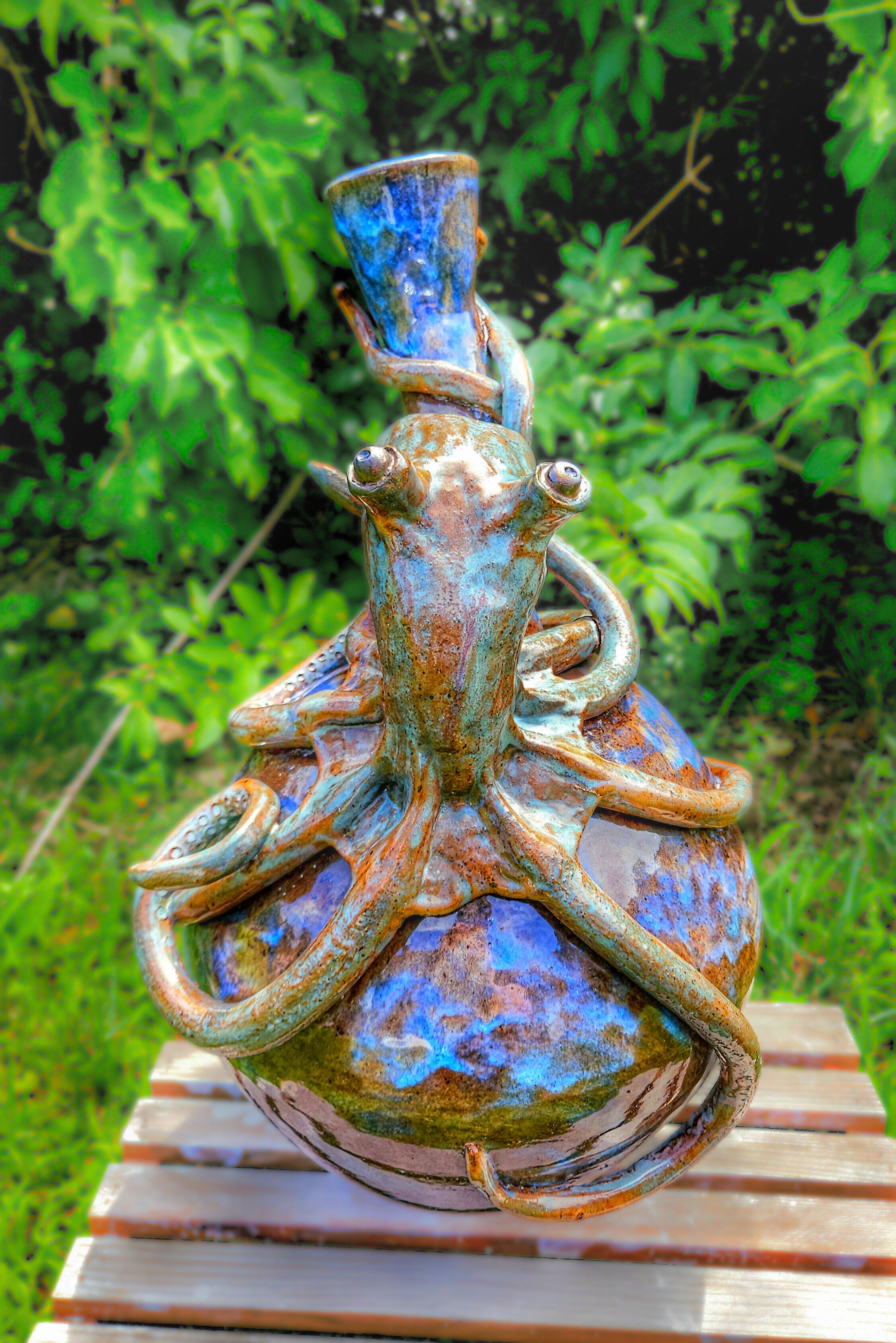 Sculptural Octopus Vase