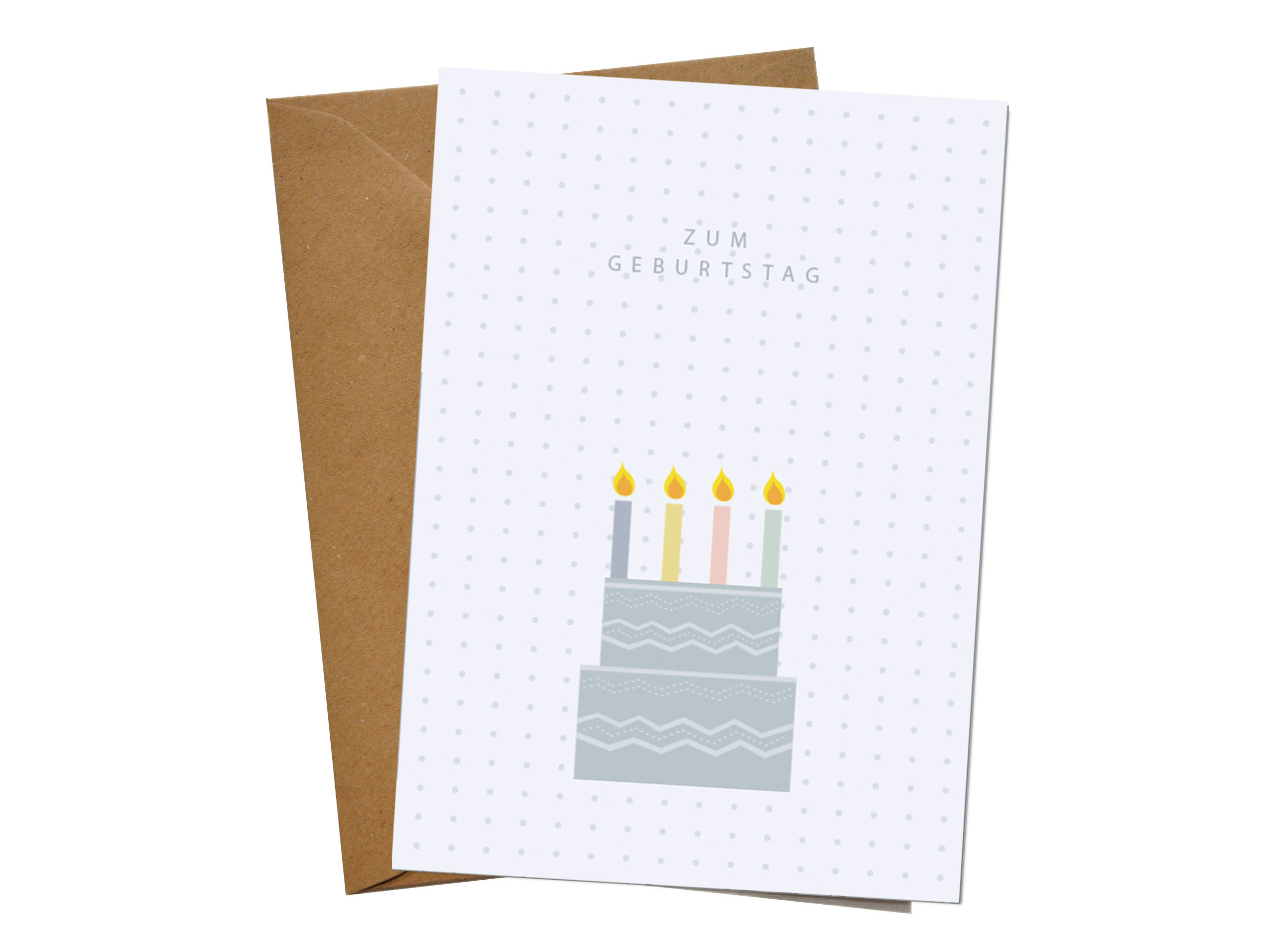 Klappkarte "Geburtstagstorte"