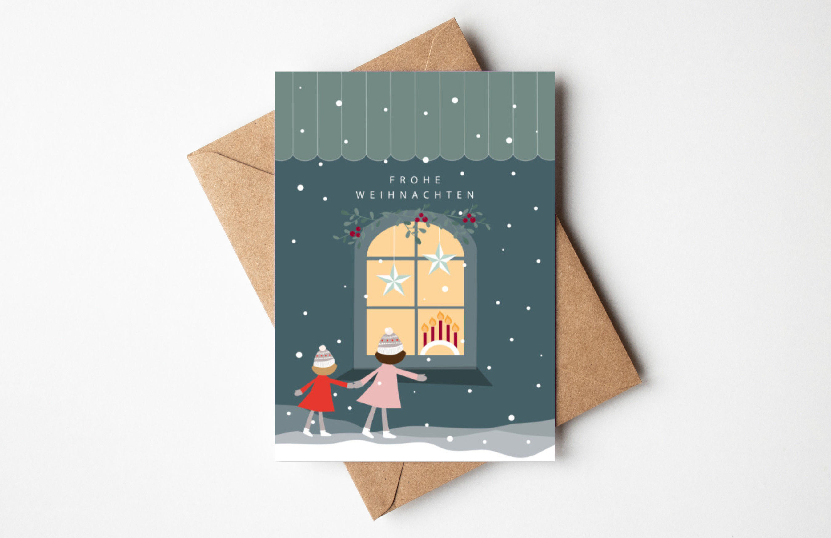Weihnachtskarte "Weihnachtsfenster"