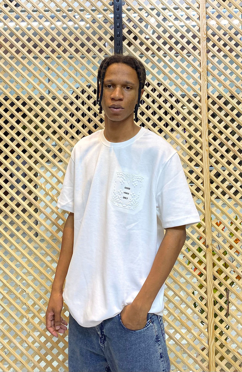 Nakışlı Tişört - Good Vibes Only