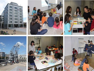 課外授業で図書館へ