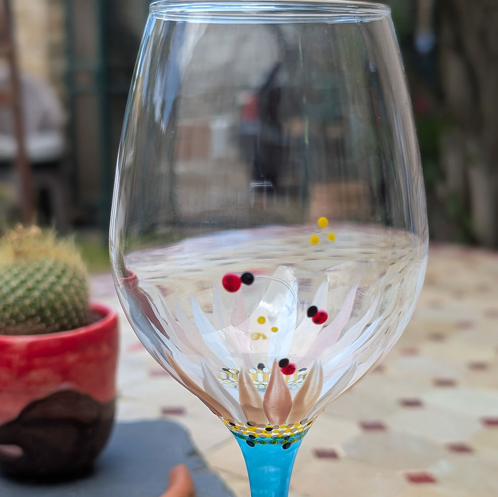 Miniature : 🐞Bouquet 6 Vin Fleurs "Coccinelles et Marguerite" Multicolore"