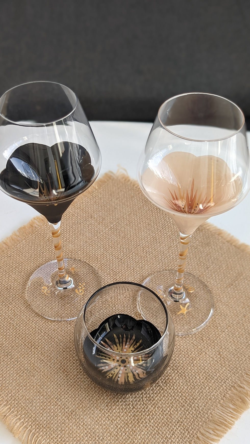 Miniature : ✨Coffret DUO Champagne ou Vin "clarillo" Beige et Nuit Etoilée Personnalisable